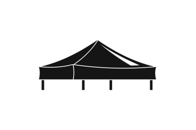 Piramide tent icon, simple style