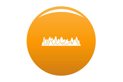 Equalizer sound vibration icon vector orange