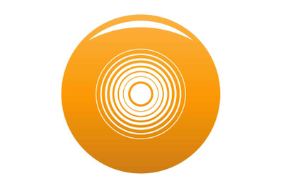 Equalizer radio icon vector orange