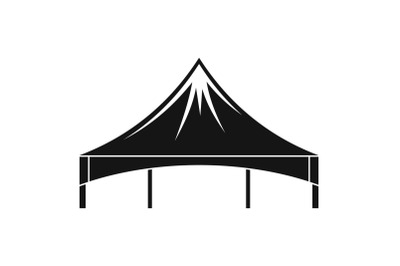 Festival tent icon, simple style