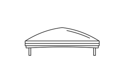 Outdoor fest tent icon, outline style