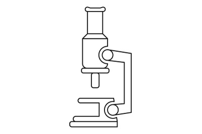 Microscope icon, outline style