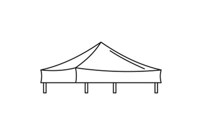 Piramide tent icon, outline style