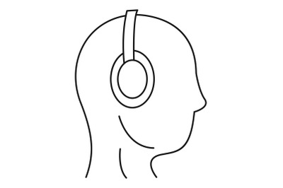 Hotline support center icon, outline style