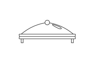 Commercial tent icon, outline style