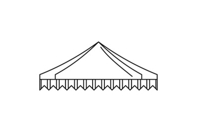 Gazelo tent icon, outline style