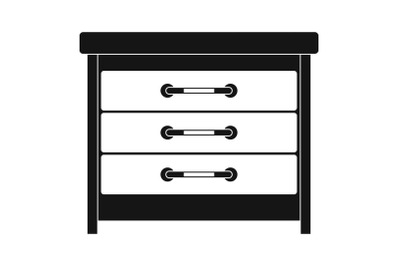 Dresser icon, simple style