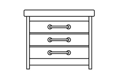 Dresser icon, outline style