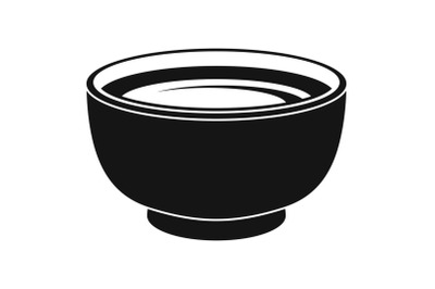 Spinach soup icon, simple style