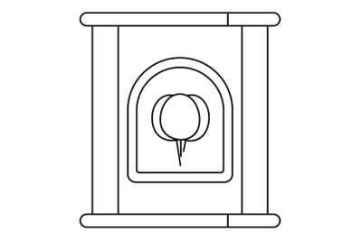 Spinach tin icon, outline style