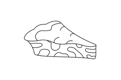 Spinach cake icon, outline style