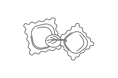 Spinach biscuits icon, outline style