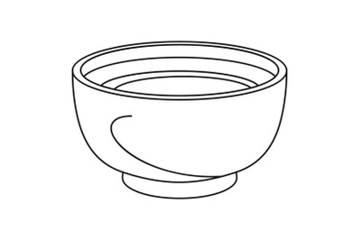 Spinach soup icon, outline style