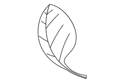 Spinach leave icon, outline style