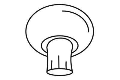 Mushroom icon, outline style