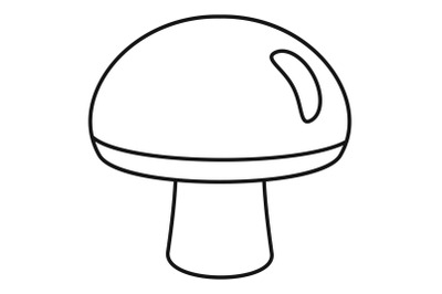 Fresh mushroom icon, outline style