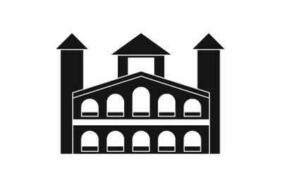 Historical building icon, simple style