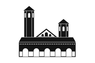 Lighthouse icon, simple style
