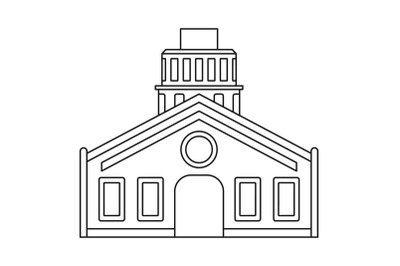 Chapel icon, outline style