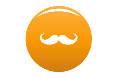 Operetta whiskers icon vector orange