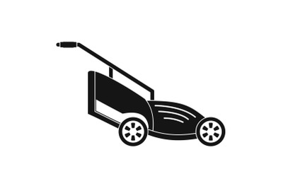 Lawn mower icon, simple style