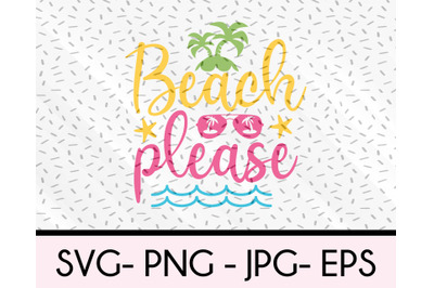 Beach Please svg file