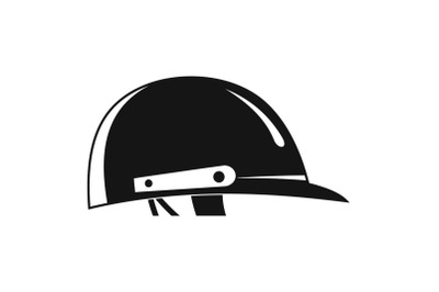 Cricket helmet logo, simple style