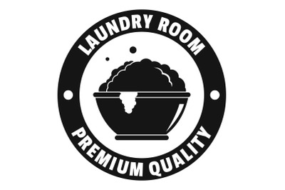 Laundry premium room logo, simple style