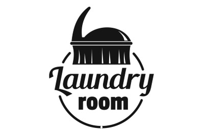Laundry room logo, simple style