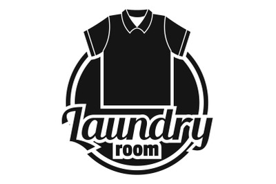 Clothes laundry room logo, simple style