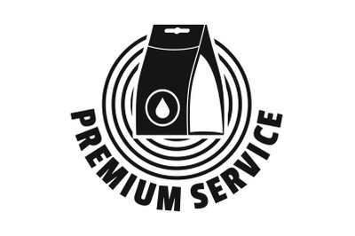 Laundry service logo, simple style