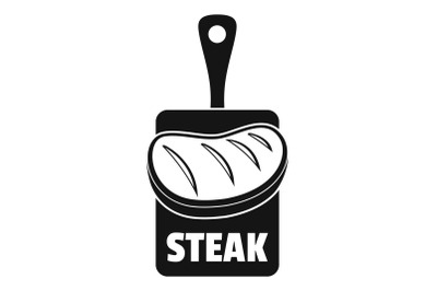 Steak logo, simple style