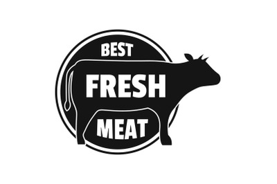 Best fresh meat logo, simple style
