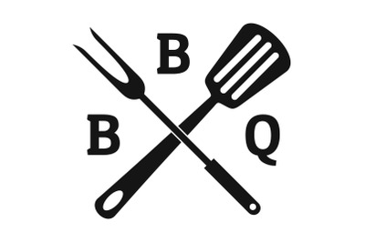 Bbq logo, simple style