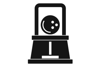 Bowling ball icon, simple style