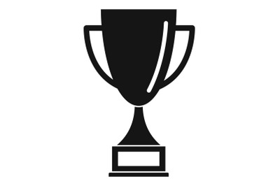 Bowling cup icon, simple style