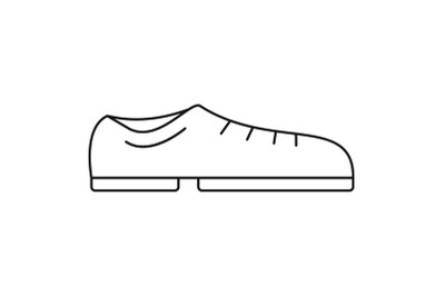 Bowling shoe icon, outline style