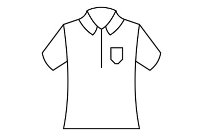 Bowling polo icon, outline style