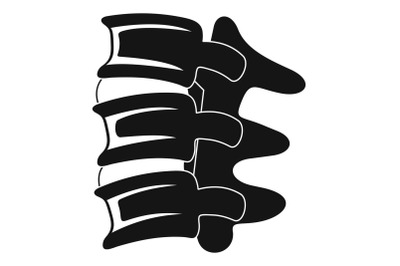 Spinal column discs icon, simple style