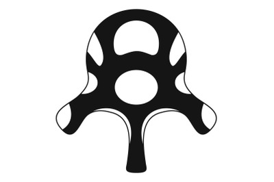 Vertebra disc icon, simple style