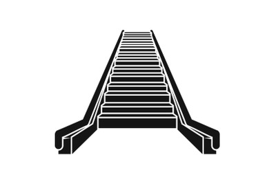 Escalator icon, simple style