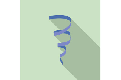 Celebration serpentine icon, flat style