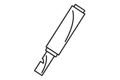 Toy whistle icon, outline style
