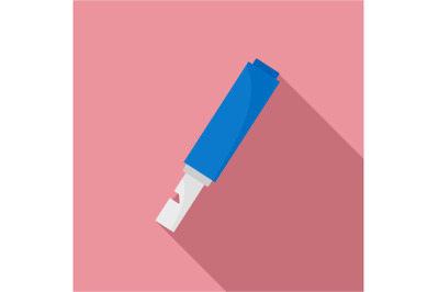 Small whistle icon, flat style