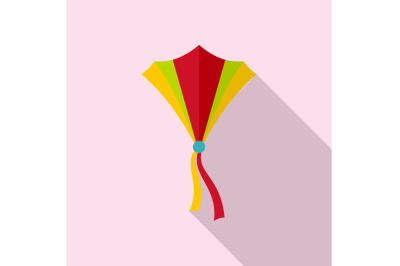 String kite icon, flat style