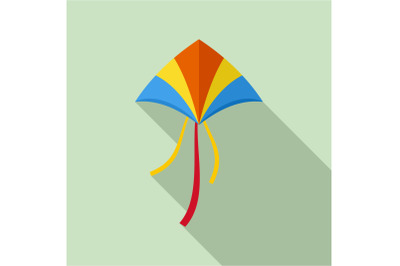 New kite icon, flat style