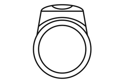 Ring icon, outline style