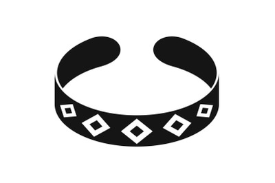 Bracelet icon, simple style