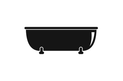 Old bathtube icon, simple style