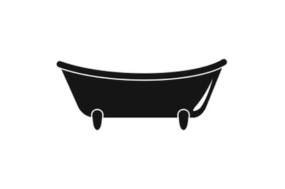 Baby bathtube icon, simple style